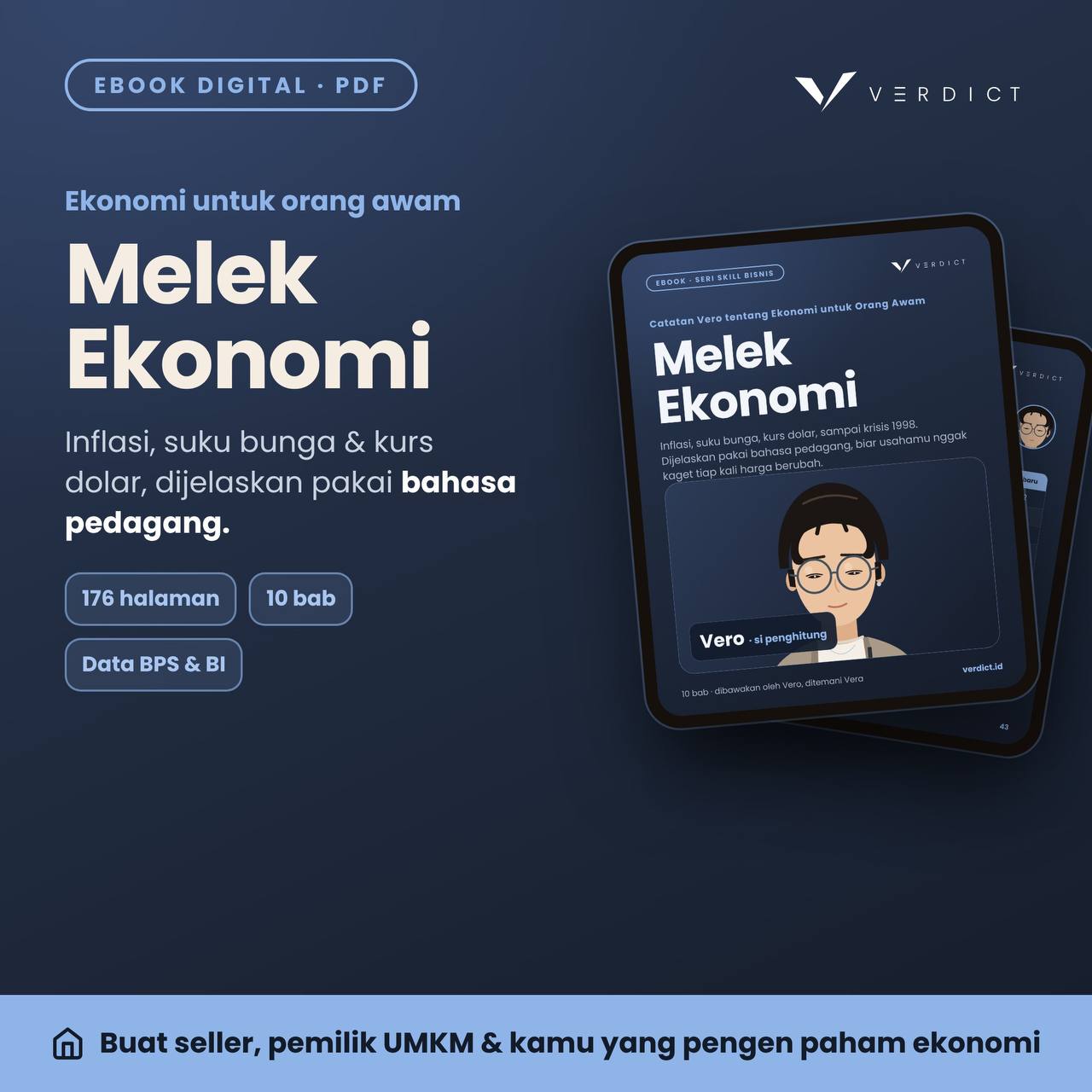 Ebook Melek Ekonomi — Inflasi, suku bunga & kurs dolar — dijelaskan pakai bahasa pedagang.